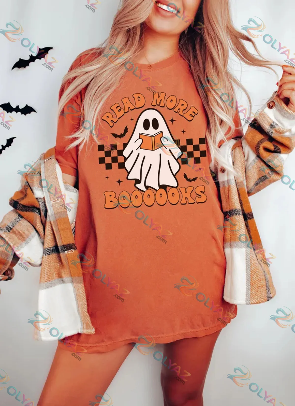 Teacher Read More Books Ghost Shirt & Hoodie Teacher Read More Books Ghost Shirt & Hoodie