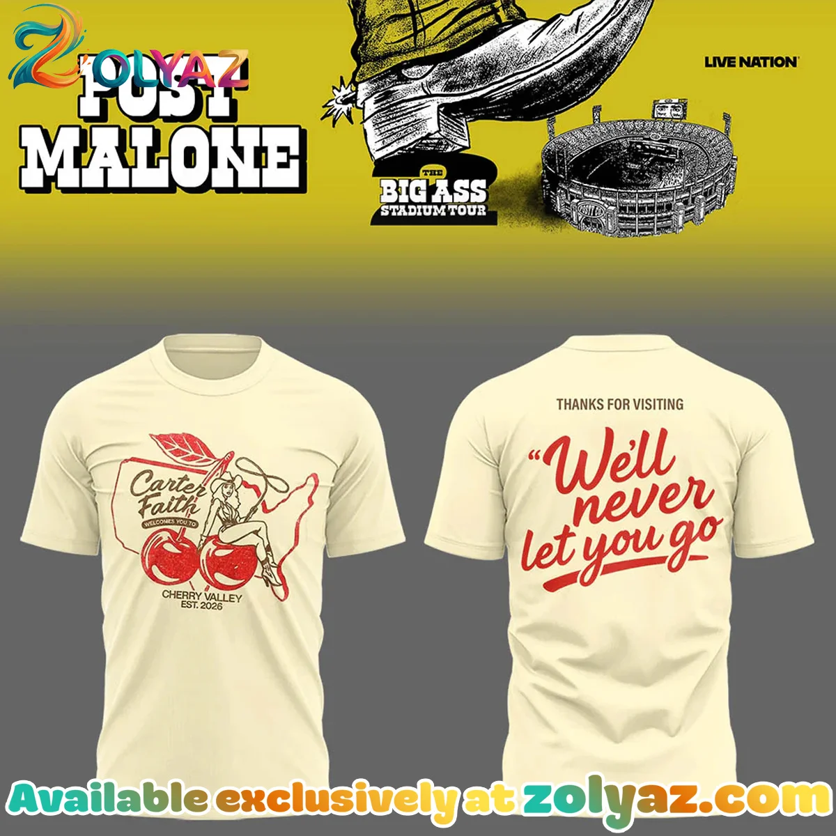 The BIG ASS Stadium Tour Shirt & Hoodie [Drop 7]