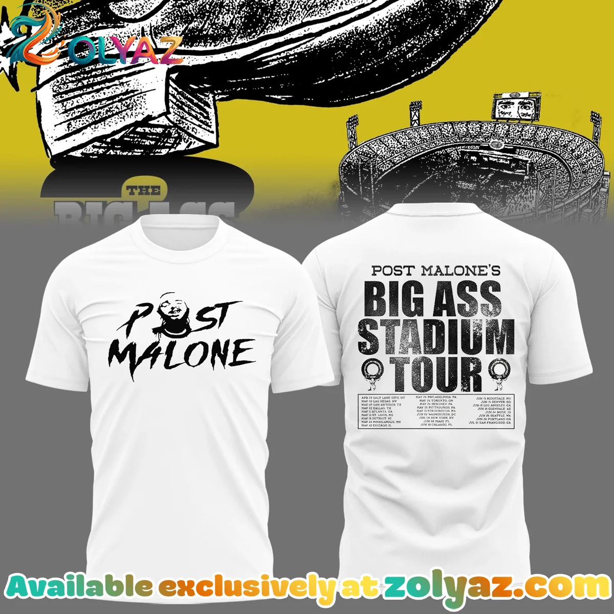 The BIG ASS Stadium Tour Shirt & Hoodie - Series 5