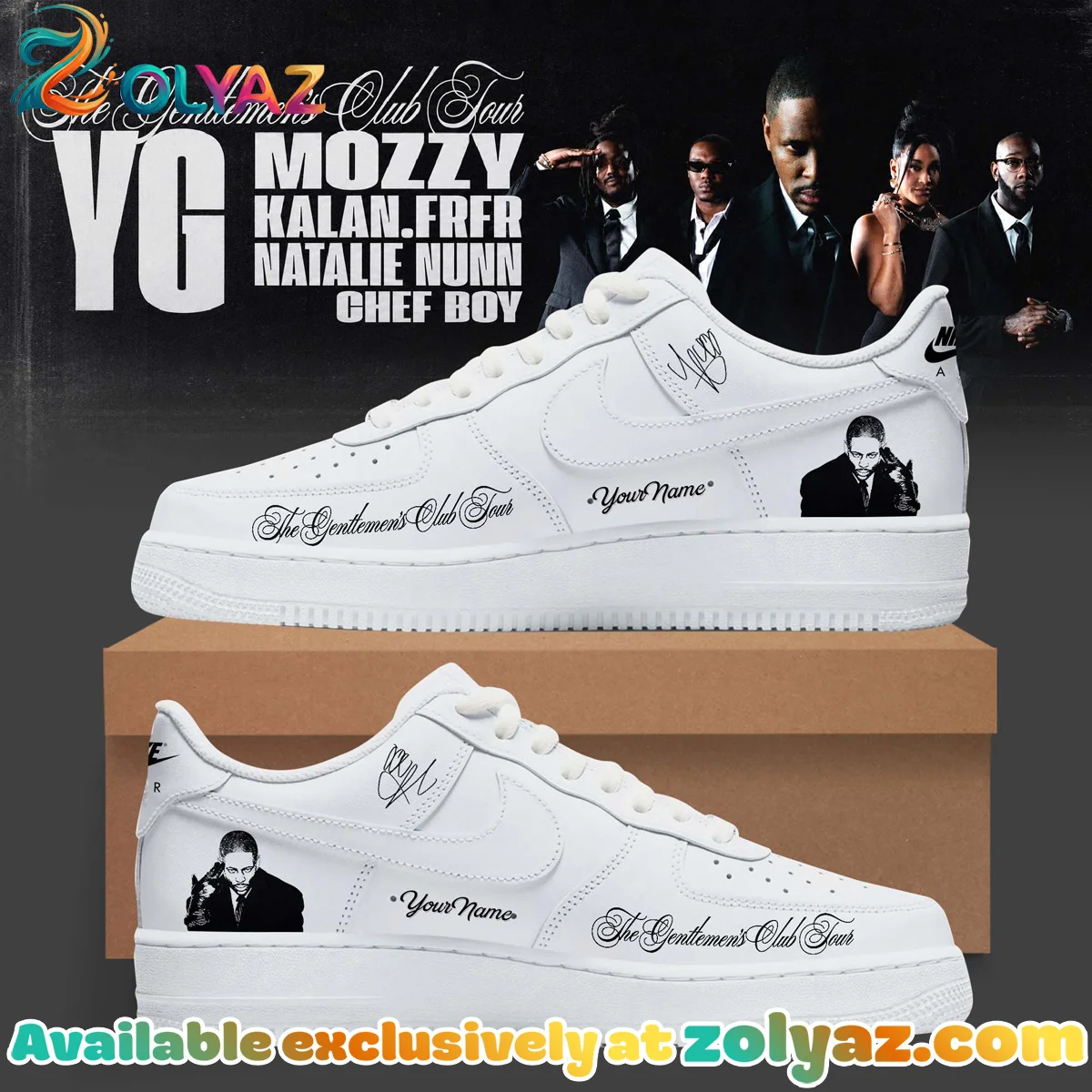 The Gentlemen's Club Tour Custom Air Force 1 & Jordan 1 Shoes - Part 20
