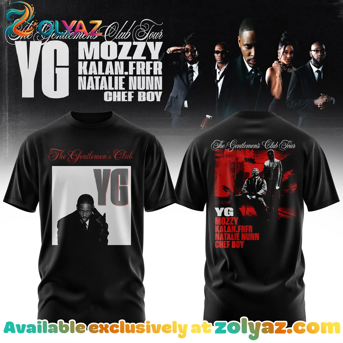 The Gentlemen's Club Tour T-Shirt & Hoodie - Variant 15