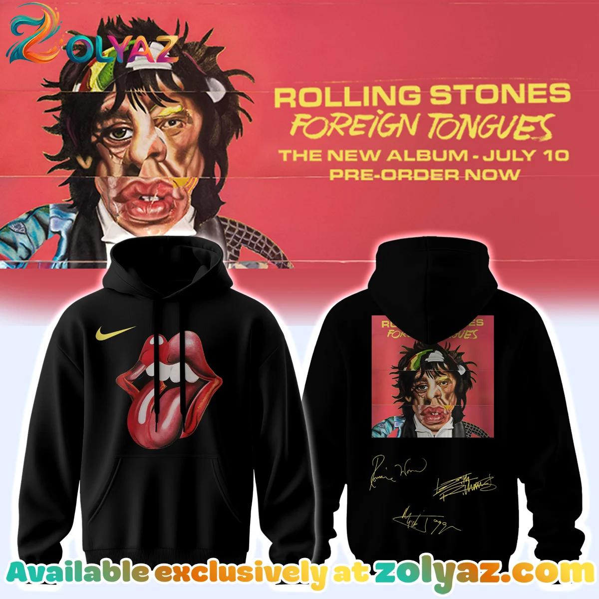 The Rolling Stones Foreign Tongues Album T-Shirt & Hoodie - Series 3