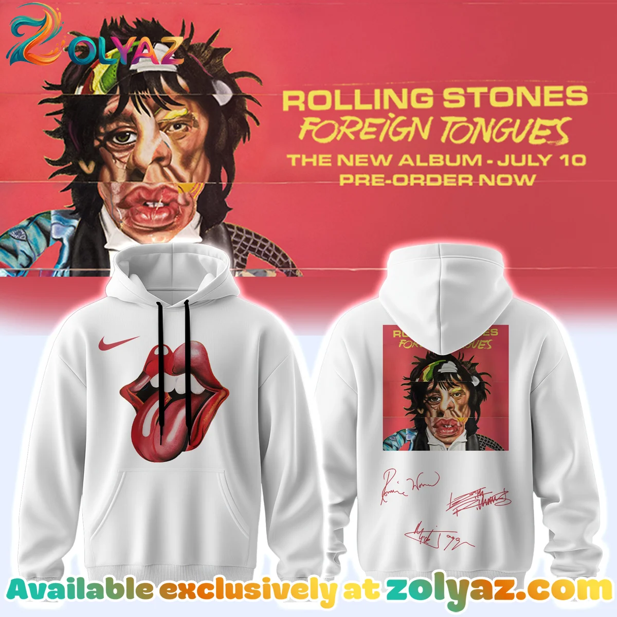 The Rolling Stones Foreign Tongues Album T-Shirt & Hoodie - Variant 2