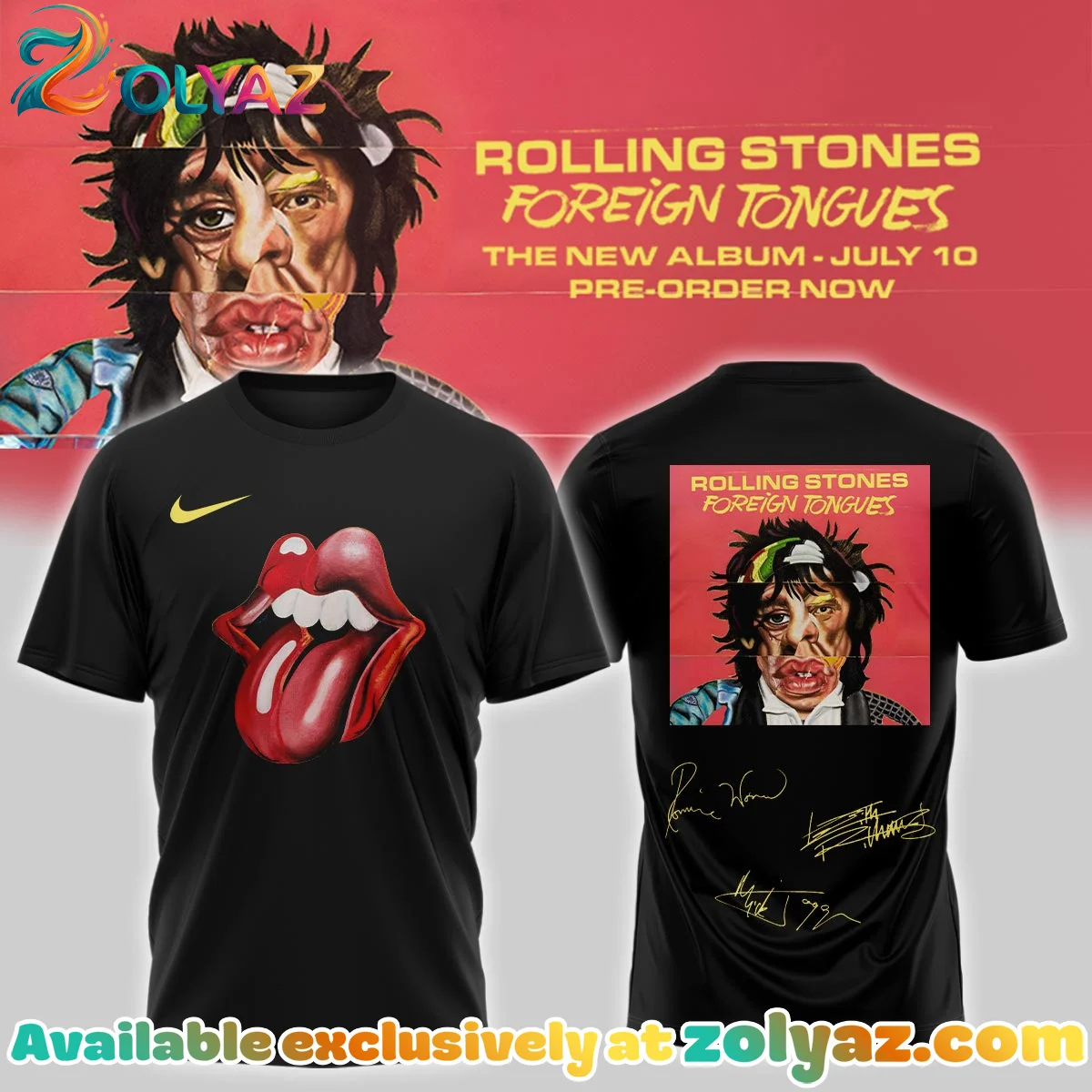 The Rolling Stones Foreign Tongues Album Shirt & Hoodie - Variant 14
