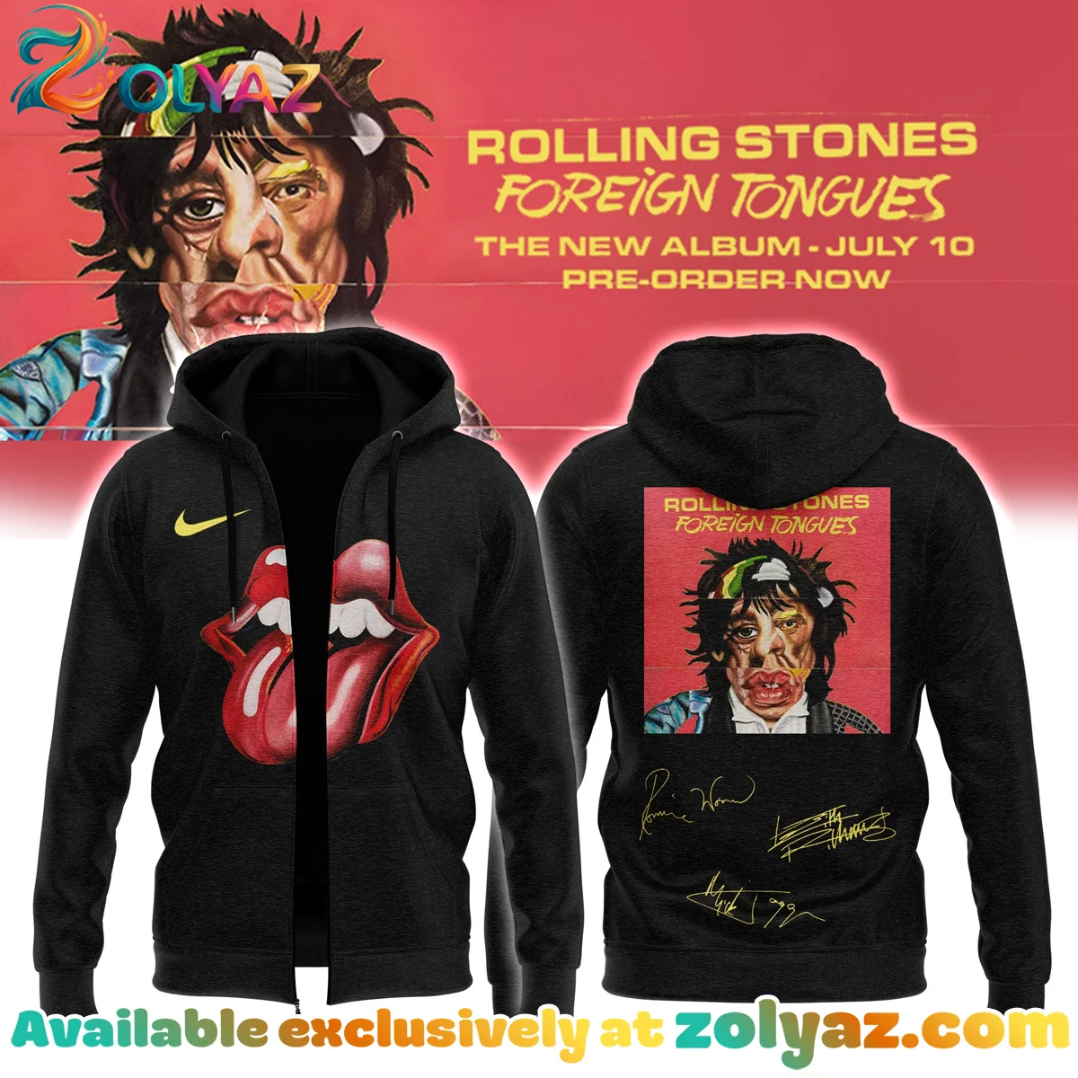 The Rolling Stones Foreign Tongues Album T-Shirt & Hoodie (Style 18)