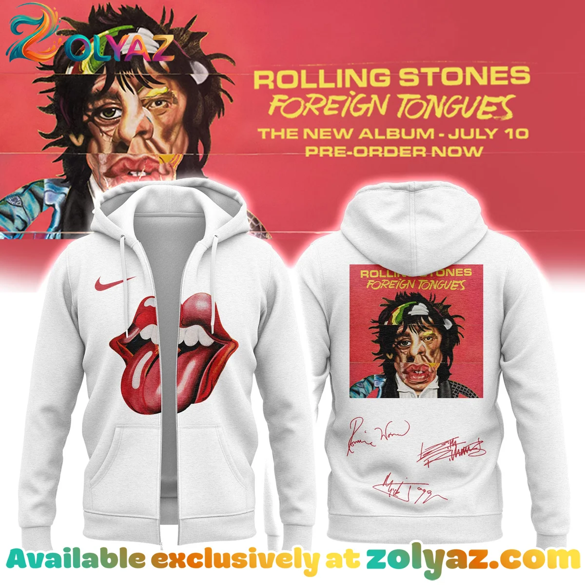 The Rolling Stones Foreign Tongues Album T-Shirt & Hoodie (Release 1)