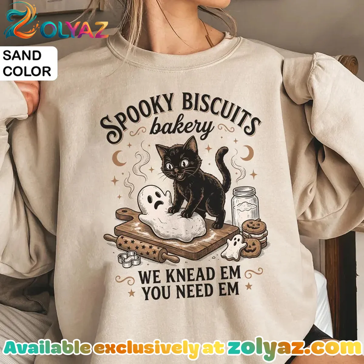 Spooky Baking Cat Shirt & Hoodie