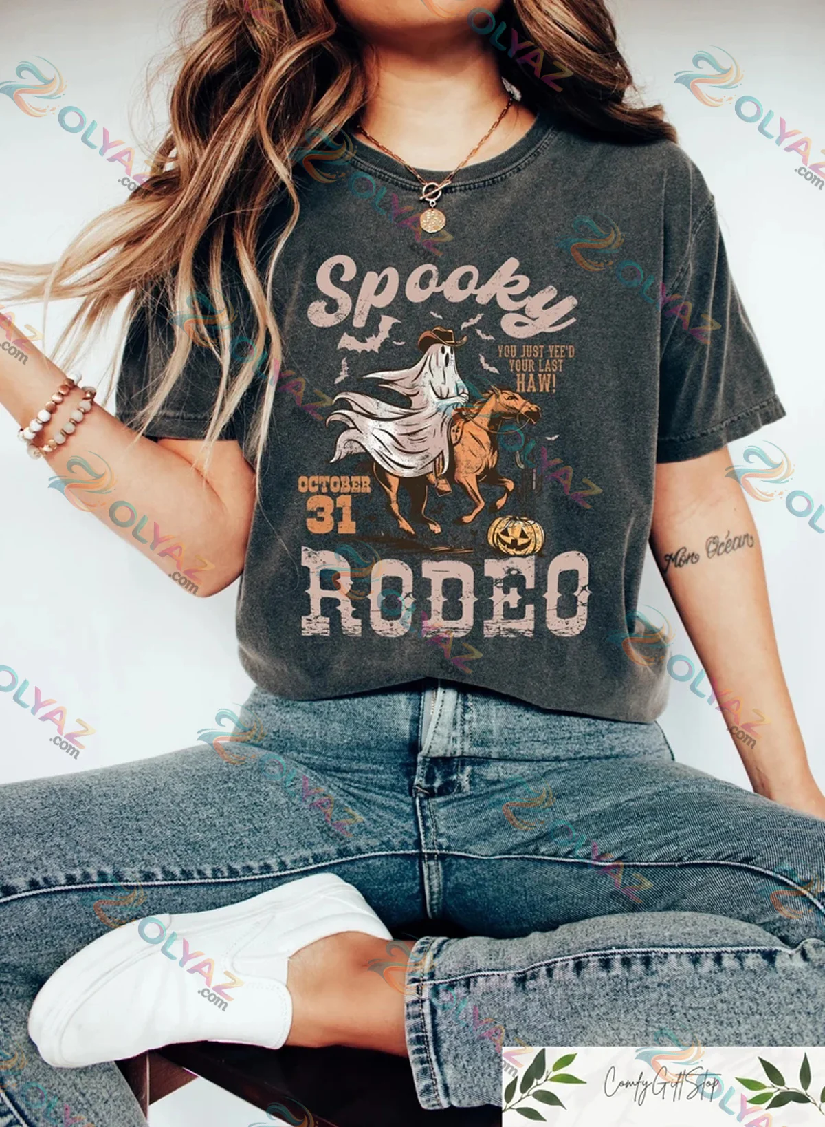 Spooky Rodeo Cowgirl T-Shirt & Hoodie