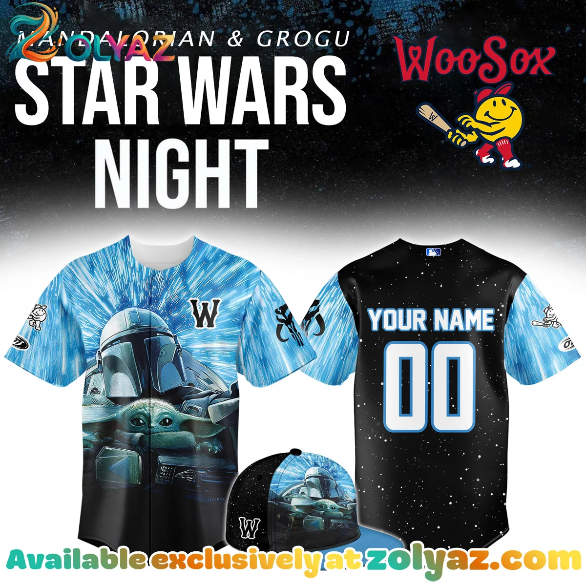 WooSox x Mandalorian x Star Wars Jersey
