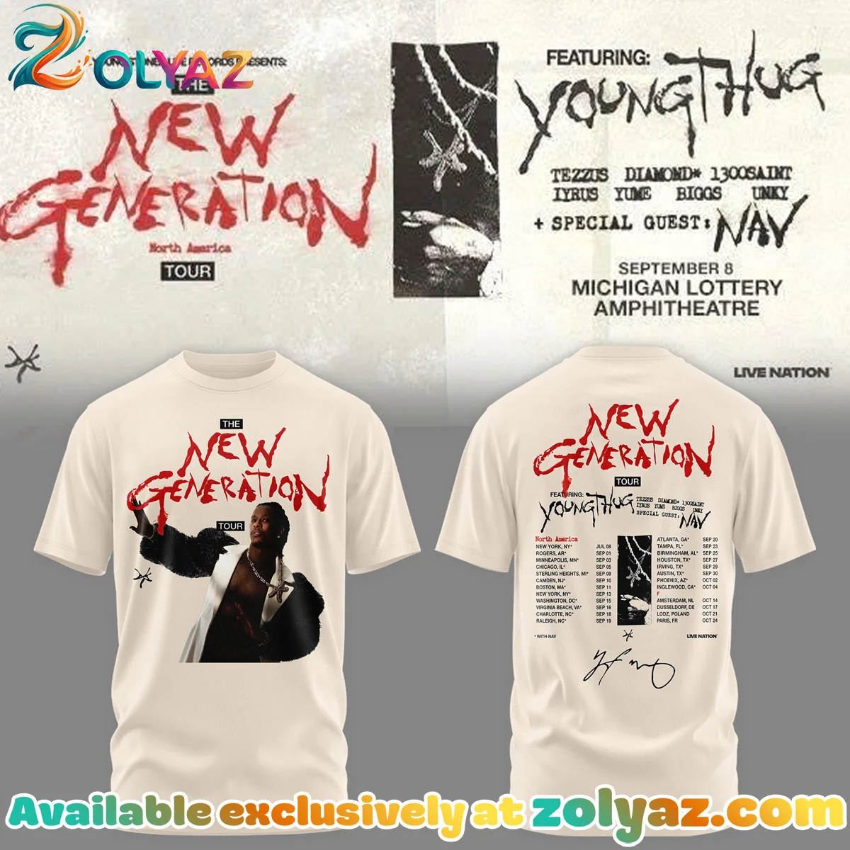 Young Thug The New Generation Tour Shirt & Hoodie - Part 13