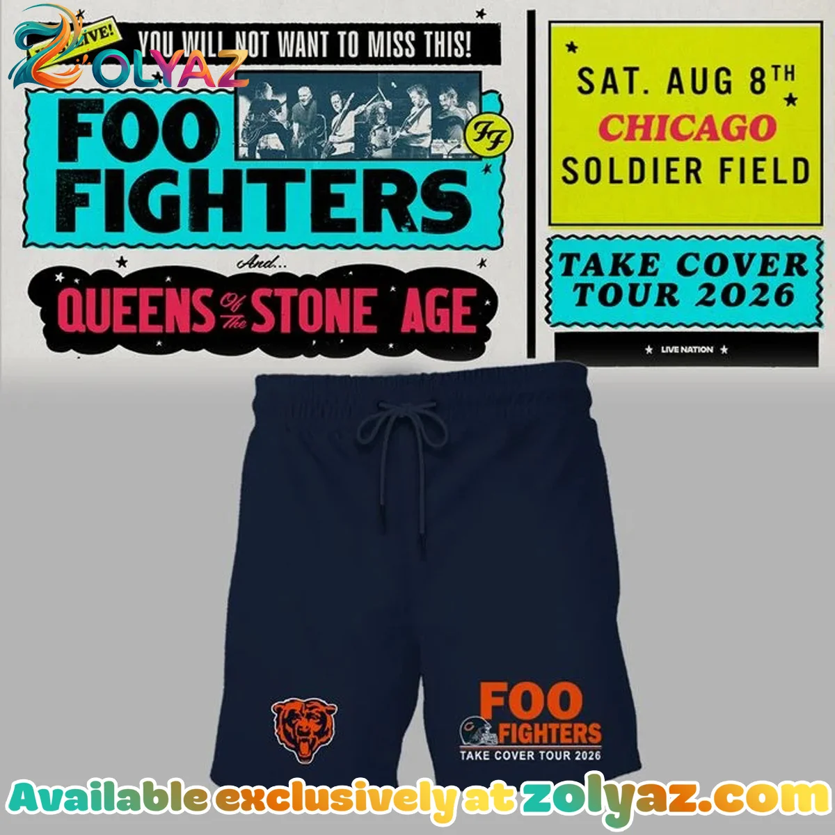 Foo Fighters x Soldier Field Take Cover Tour Shirt & Hoodie Foo Fighters x Soldier Field Take Cover Tour Shirt & Hoodie