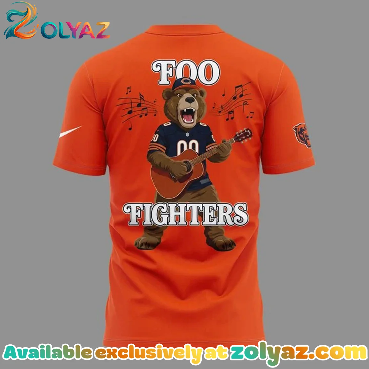 Chicago Bears x Foo Fighters - Take Cover Tour Shirt & Hoodie - Variant 2 Chicago Bears x Foo Fighters - Take Cover Tour Shirt & Hoodie - Variant 2