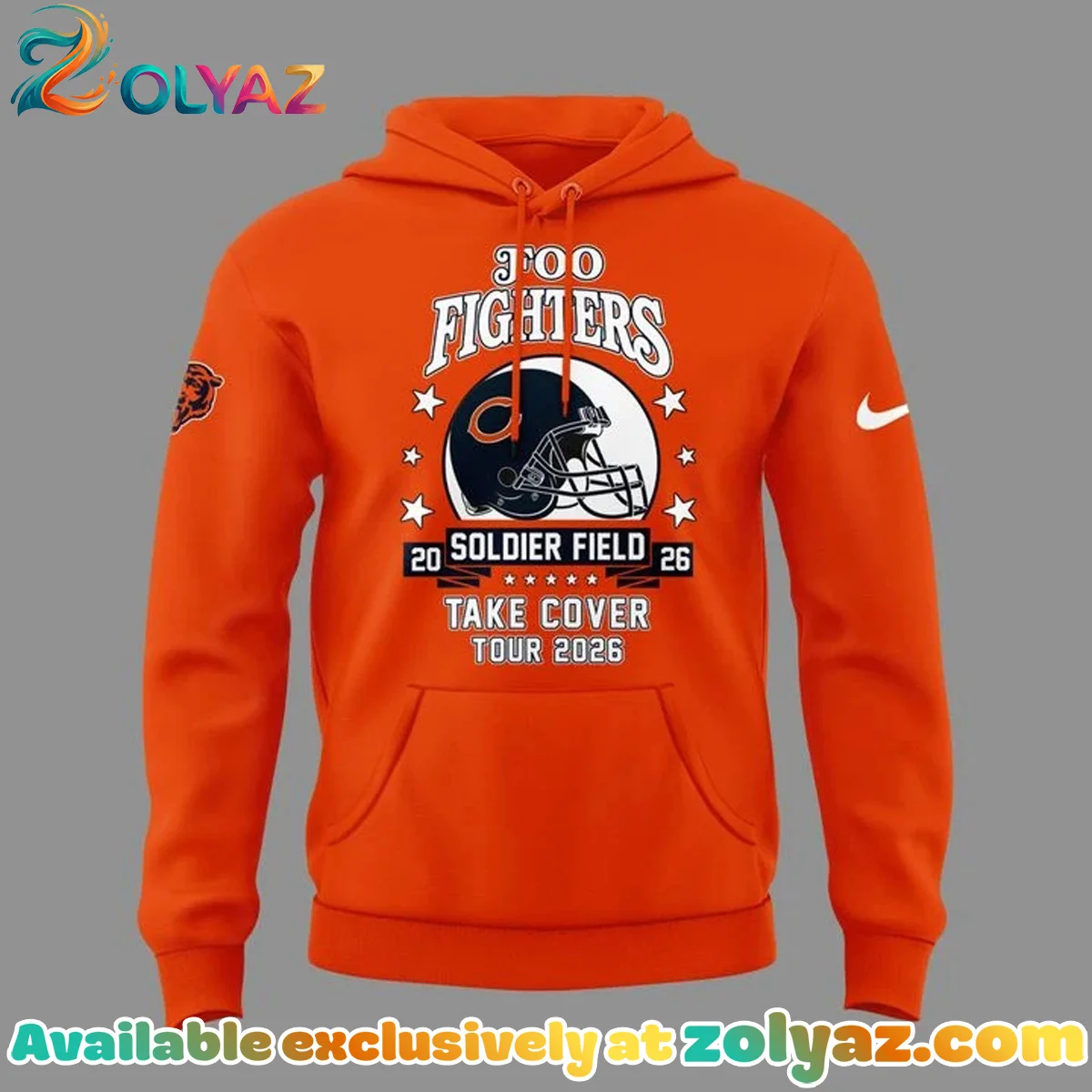 Chicago Bears x Foo Fighters - Take Cover Tour Shirt & Hoodie - Part 4 Chicago Bears x Foo Fighters - Take Cover Tour Shirt & Hoodie - Part 4