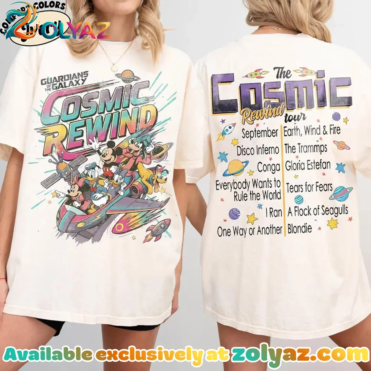 Mickey & Friends, Guardians Of The Galaxy, Cosmic Rewind T-Shirt & Hoodie