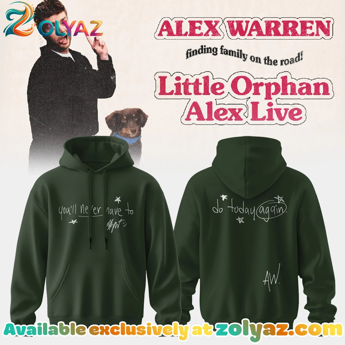 Alex Warren Little Orphan Alex Shirt & Hoodie [Drop 2]