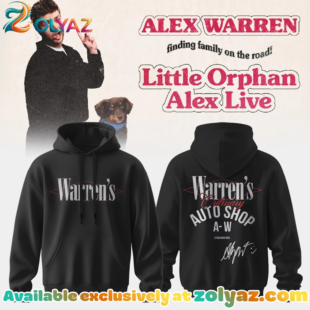 Alex Warren Little Orphan Alex Shirt & Hoodie [Drop 5]