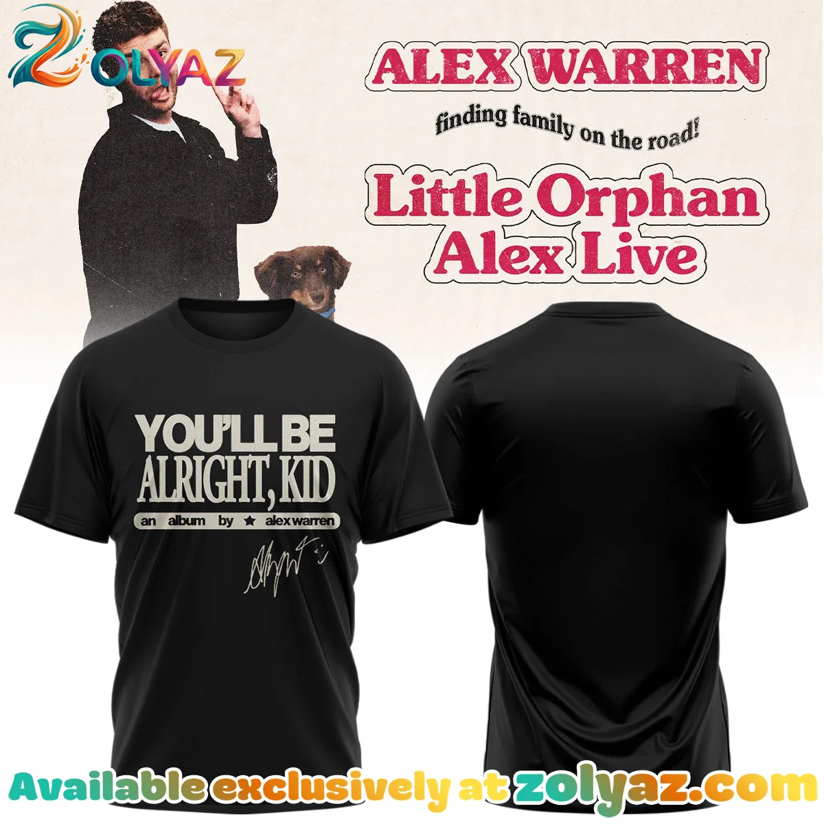 Alex Warren Little Orphan Alex T-Shirt & Hoodie (Release 15)