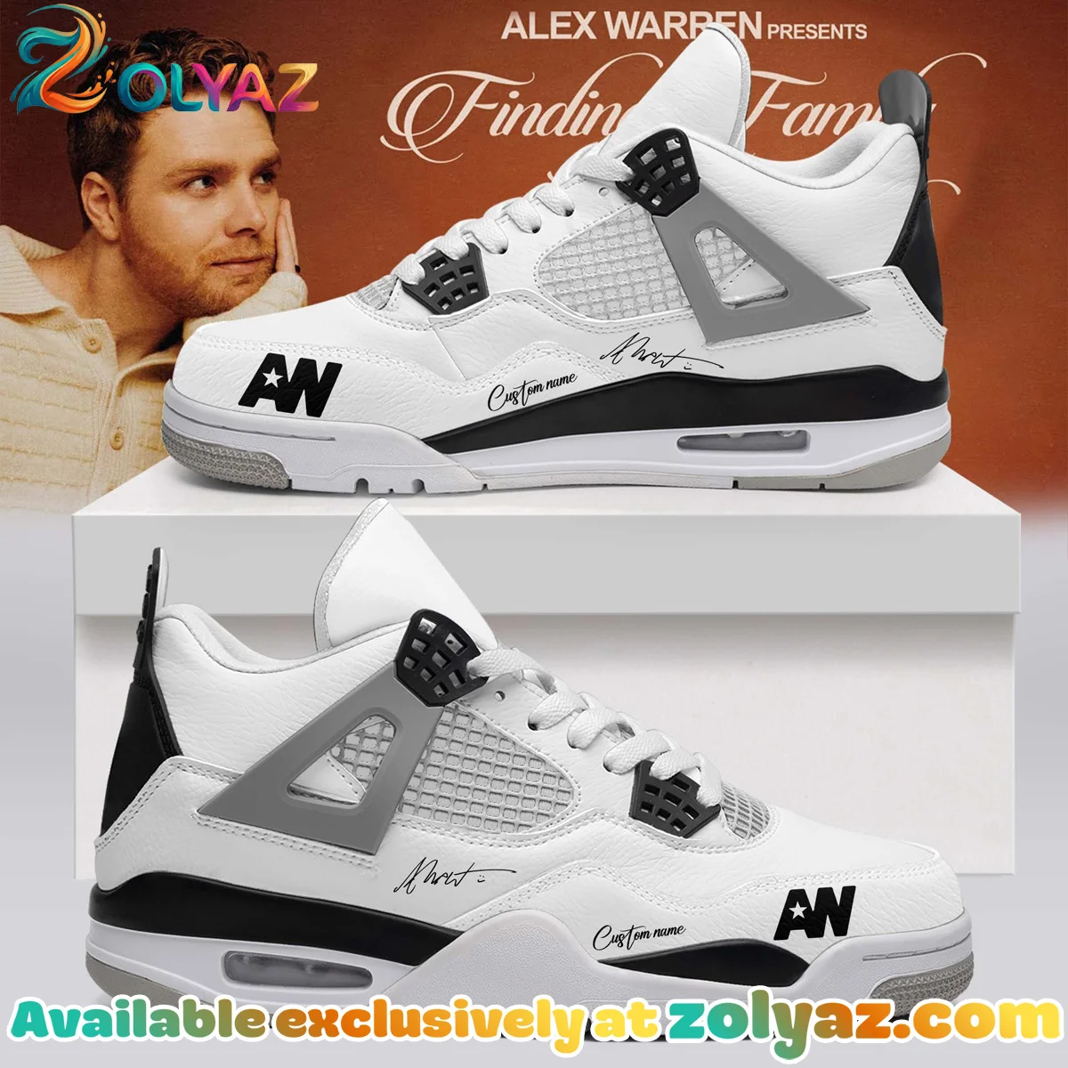 Alex Warren Little Orphan Alex Custom Air Force 1 & Jordan 1 Shoes [Drop 18]