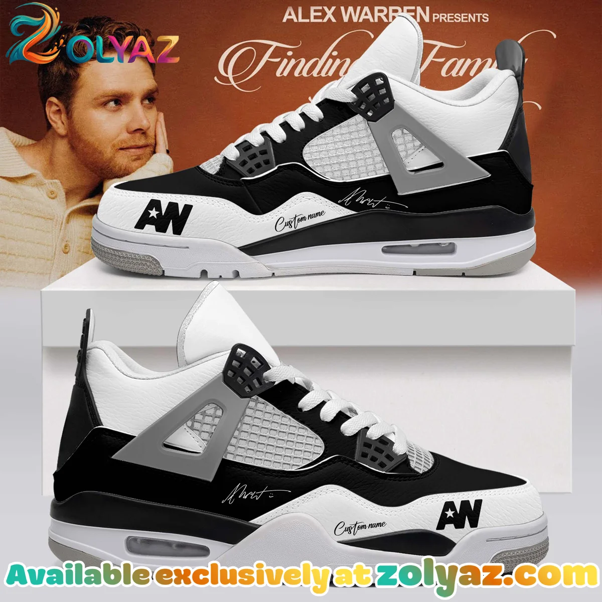 Alex Warren Little Orphan Alex Custom Air Force 1 & Jordan 1 Shoes [Drop 19]