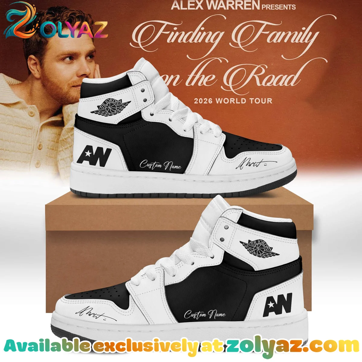 Alex Warren Little Orphan Alex Custom Air Force 1 & Jordan 1 Shoes - Part 24