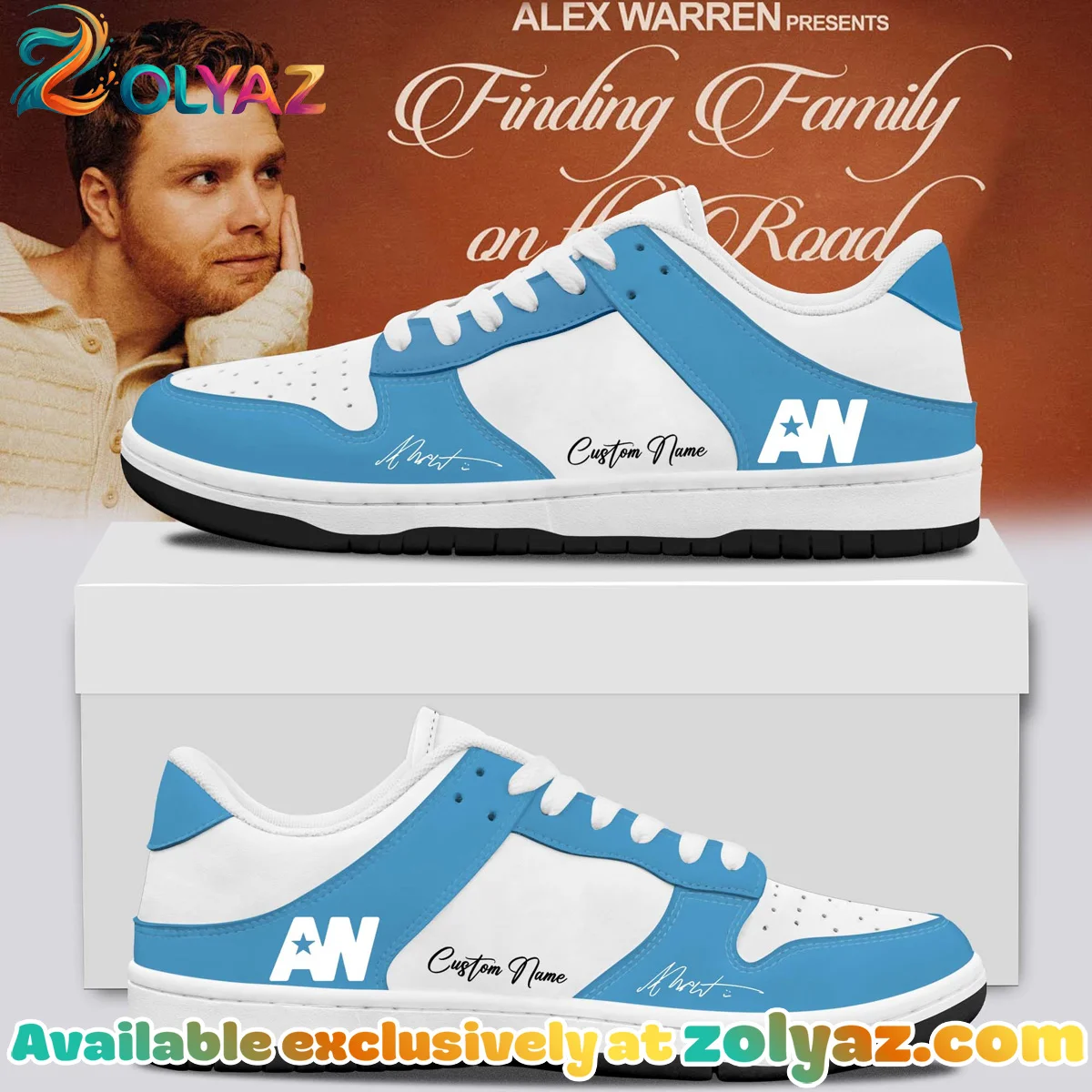 Alex Warren Little Orphan Alex Custom Air Force 1 & Jordan 1 Shoes (Design 27)
