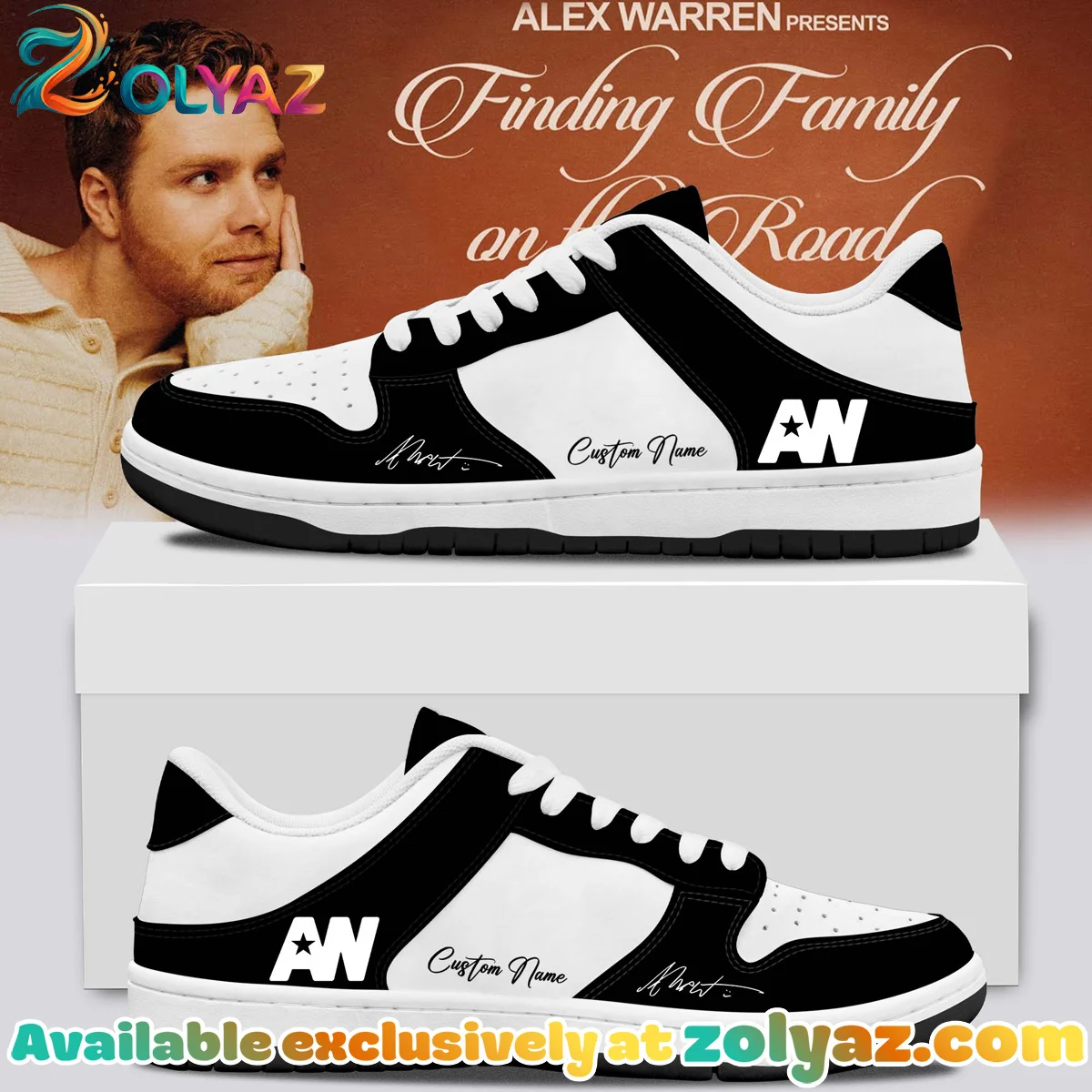 Alex Warren Little Orphan Alex Custom Air Force 1 & Jordan 1 Shoes - Series 1