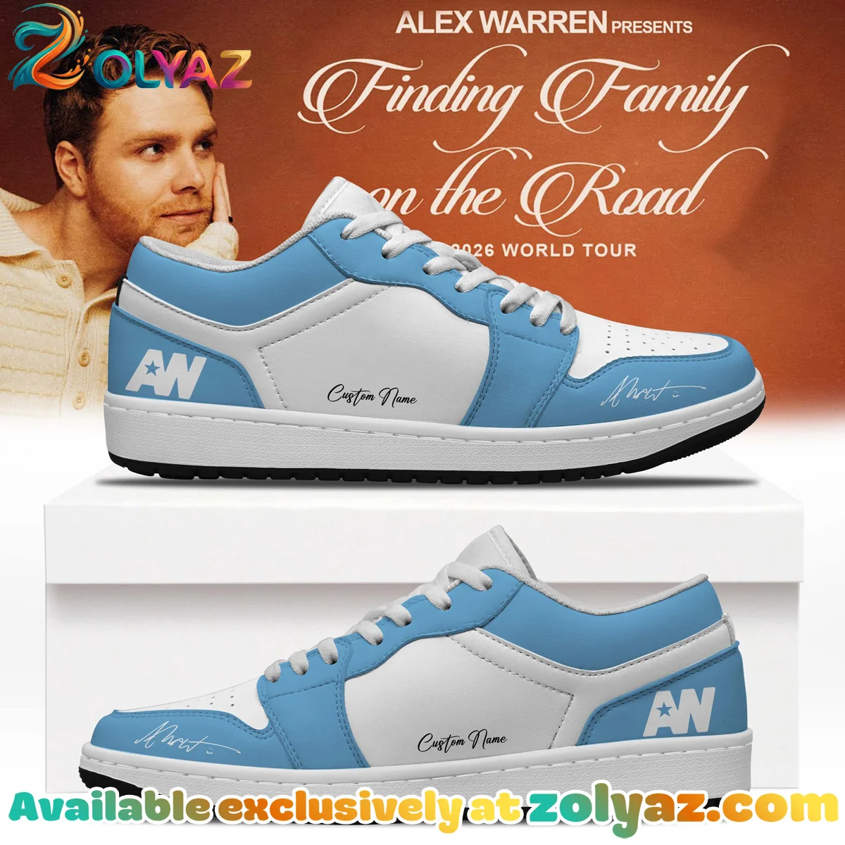 Alex Warren Little Orphan Alex Custom Air Force 1 & Jordan 1 Shoes - Series 3