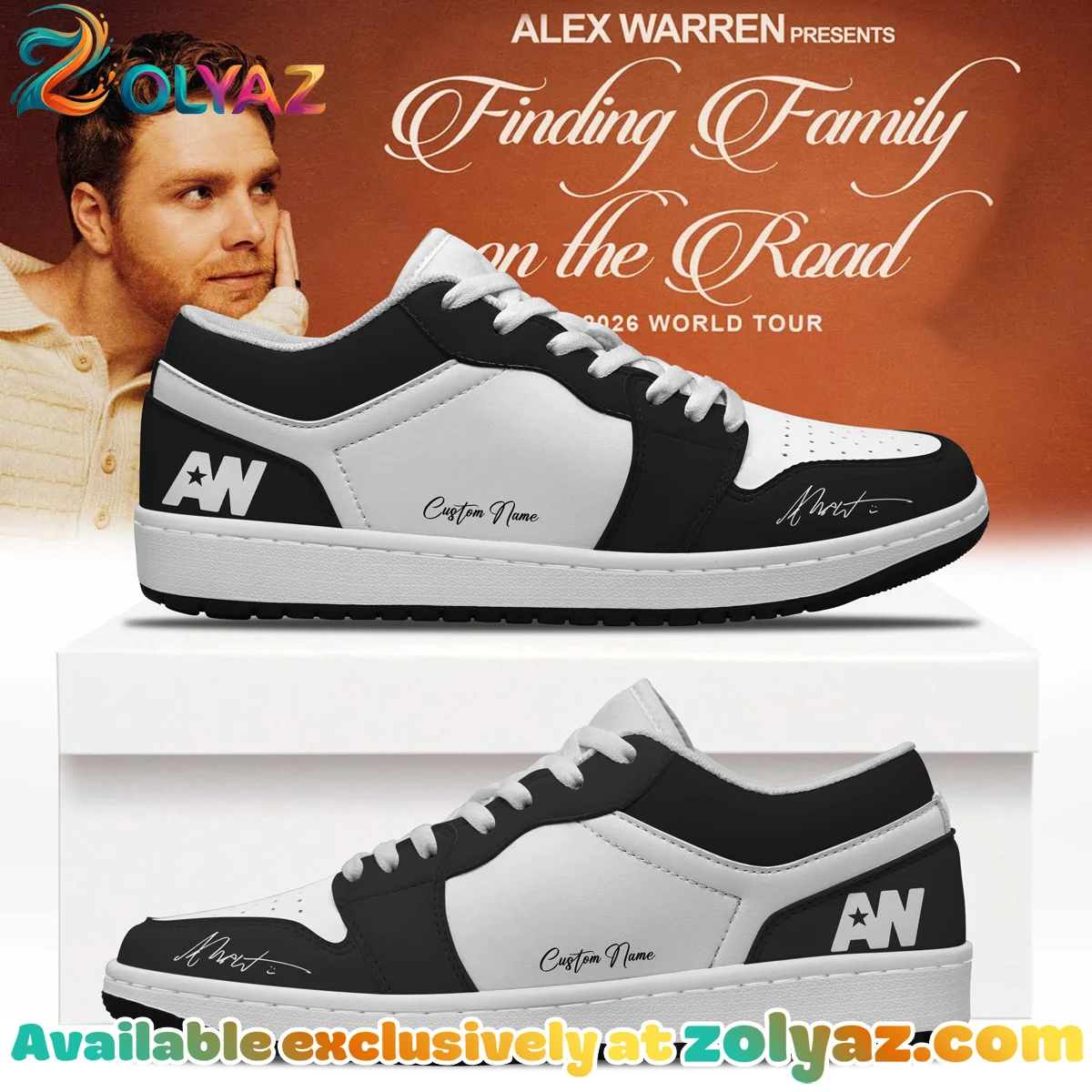 Alex Warren Little Orphan Alex Custom Air Force 1 & Jordan 1 Shoes - Variant 4