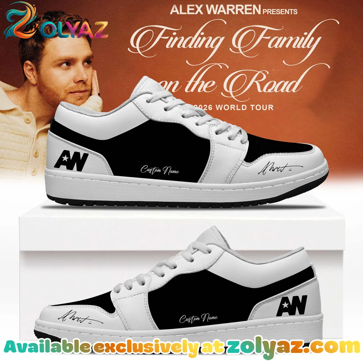 Alex Warren Little Orphan Alex Custom Air Force 1 & Jordan 1 Shoes [Drop 5]