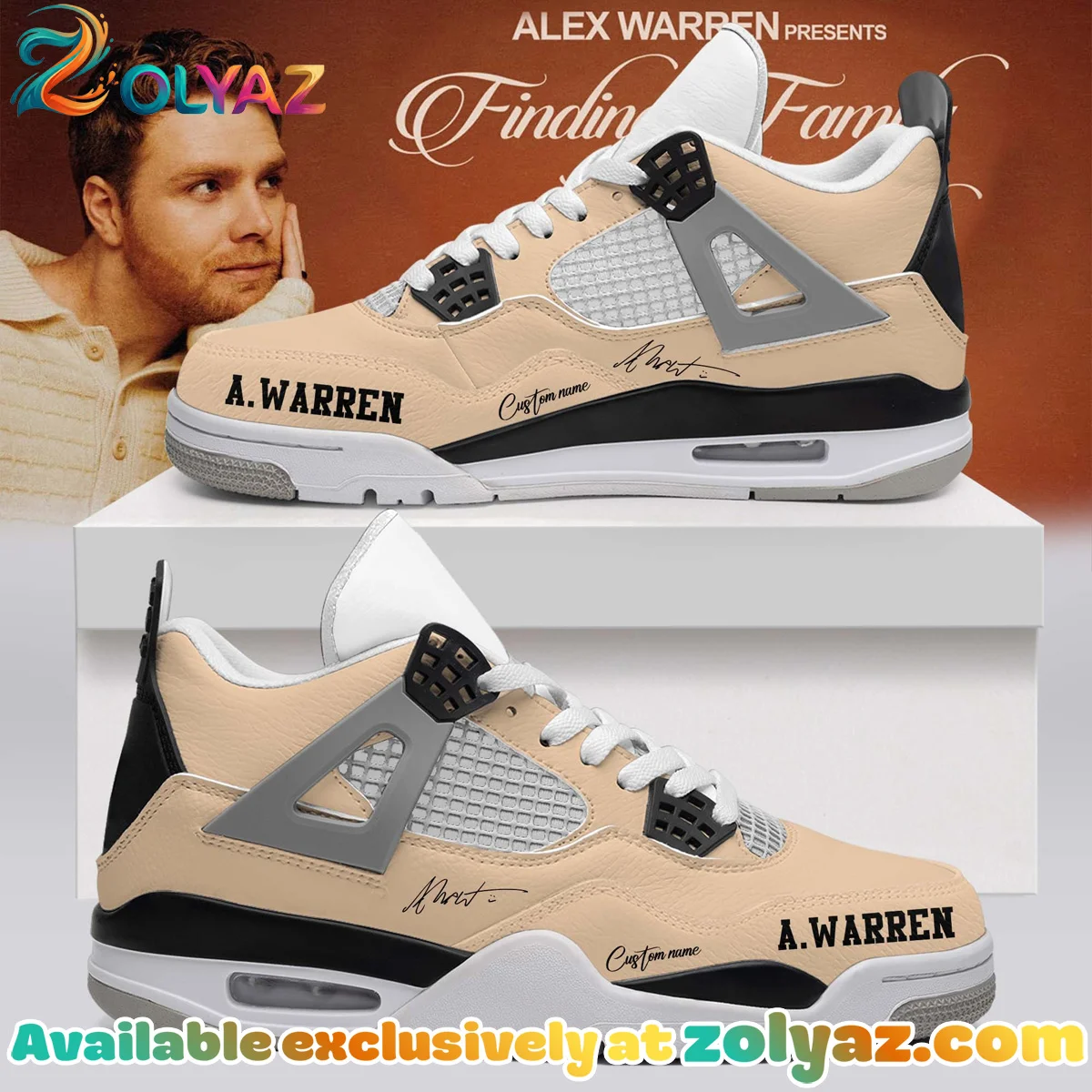 Alex Warren Little Orphan Alex Custom Air Force 1 & Jordan 1 Shoes - Series 6