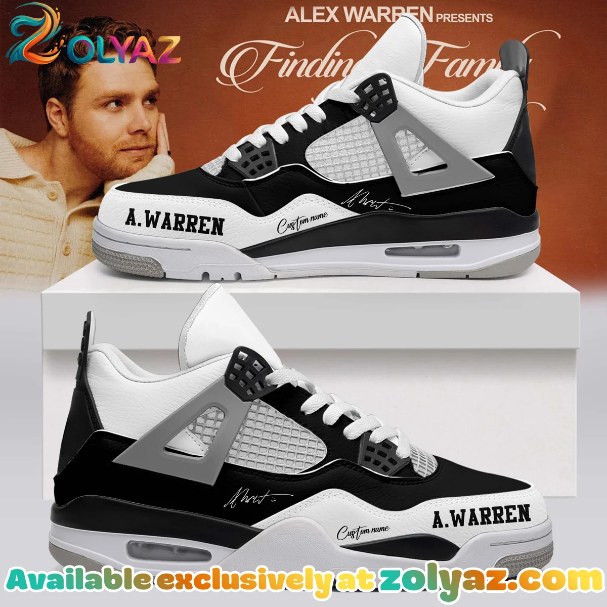 Alex Warren Little Orphan Alex Custom Air Force 1 & Jordan 1 Shoes - Variant 10