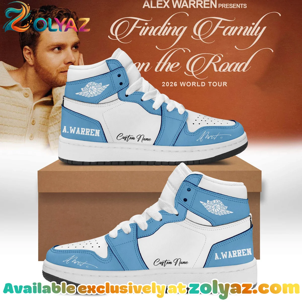 Alex Warren Little Orphan Alex Custom Air Force 1 & Jordan 1 Shoes - Part 14