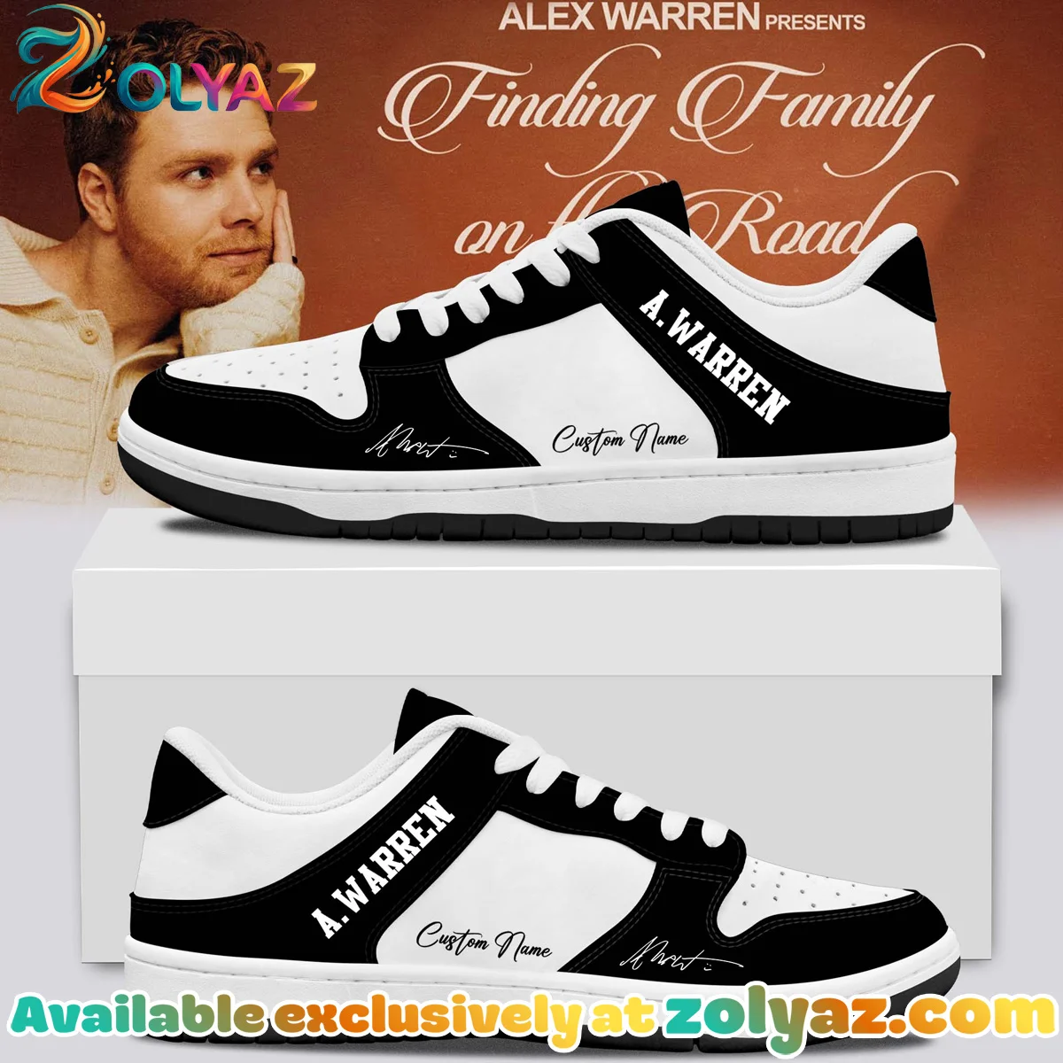 Alex Warren Little Orphan Alex Custom Air Force 1 & Jordan 1 Shoes [Drop 15]