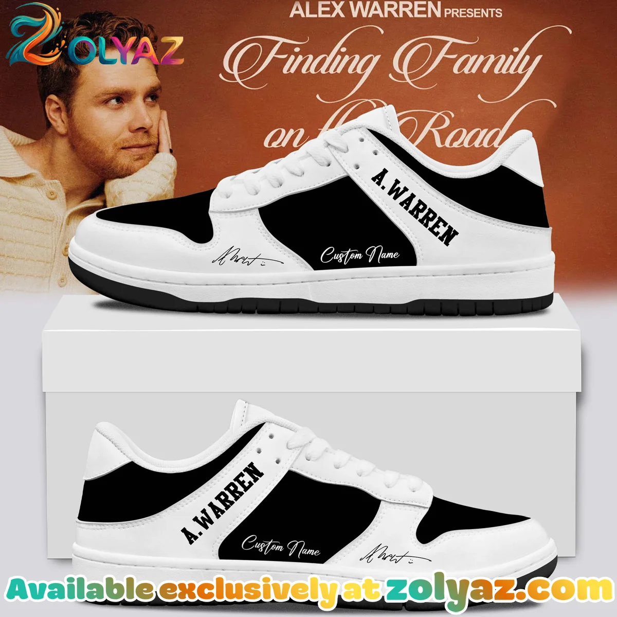 Alex Warren Little Orphan Alex Custom Air Force 1 & Jordan 1 Shoes - Series 17