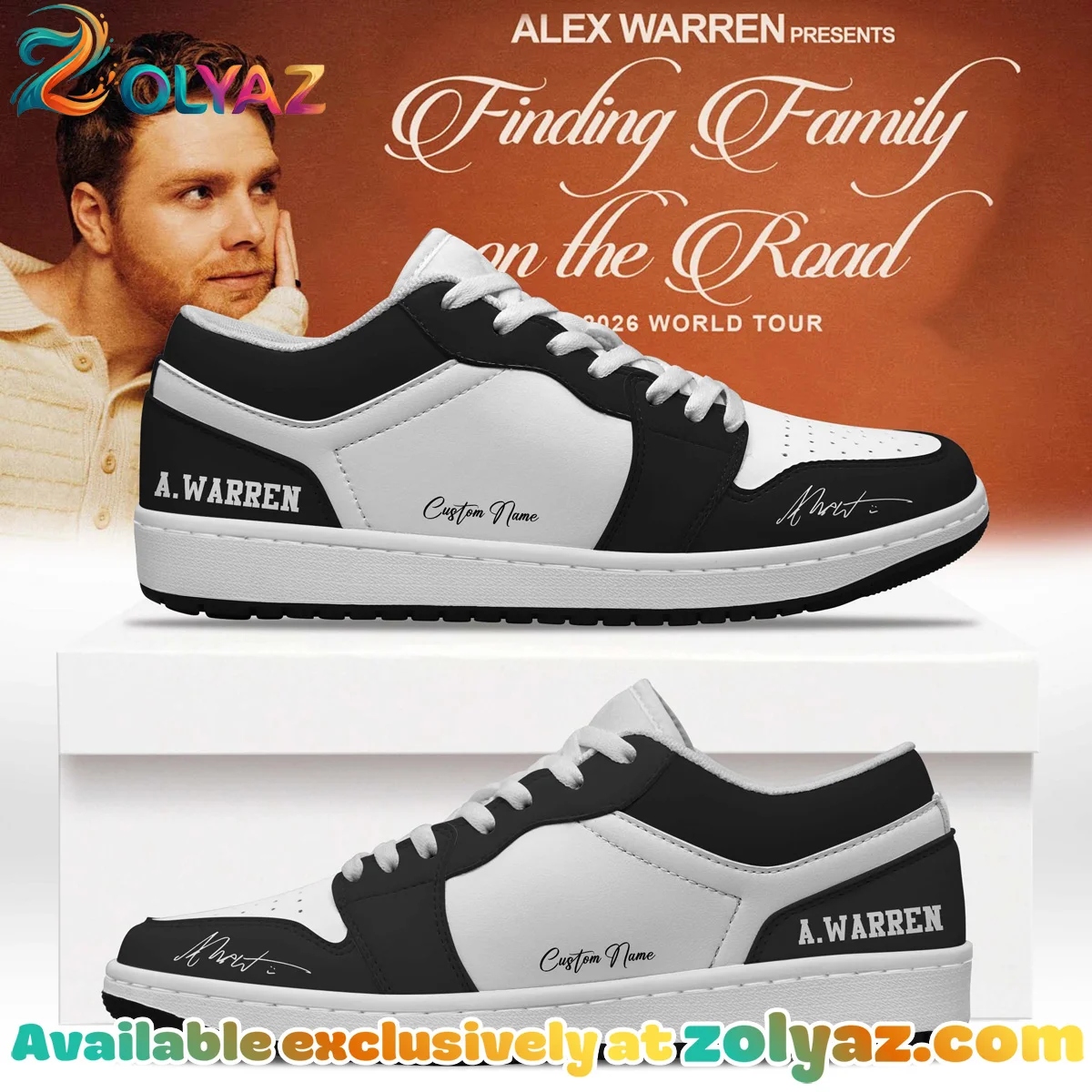 Alex Warren Little Orphan Alex Custom Air Force 1 & Jordan 1 Shoes - Variant 18