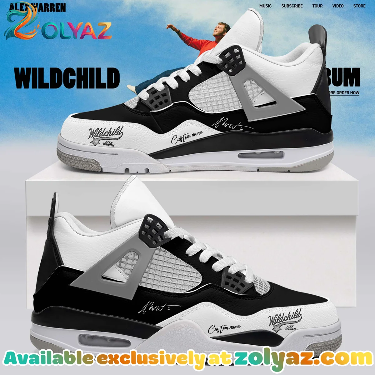 Alex Warren Little Orphan Alex Custom Air Force 1 & Jordan 1 Shoes - Part 24