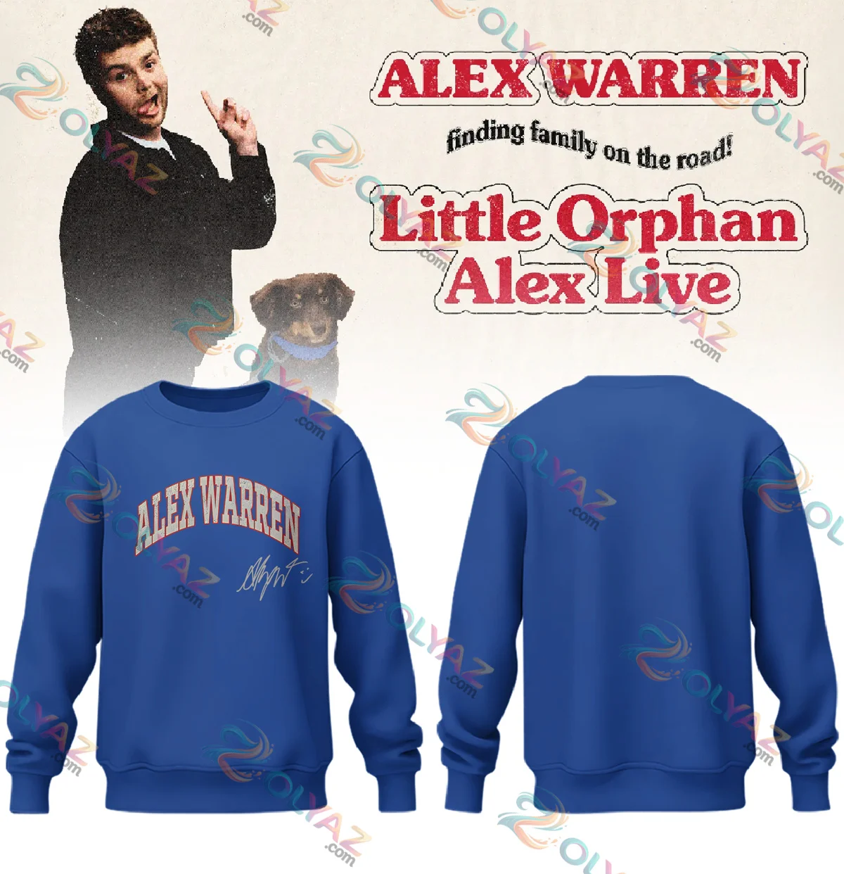 Alex Warren Little Orphan Alex Tour T-Shirt & Hoodie [Drop 11]