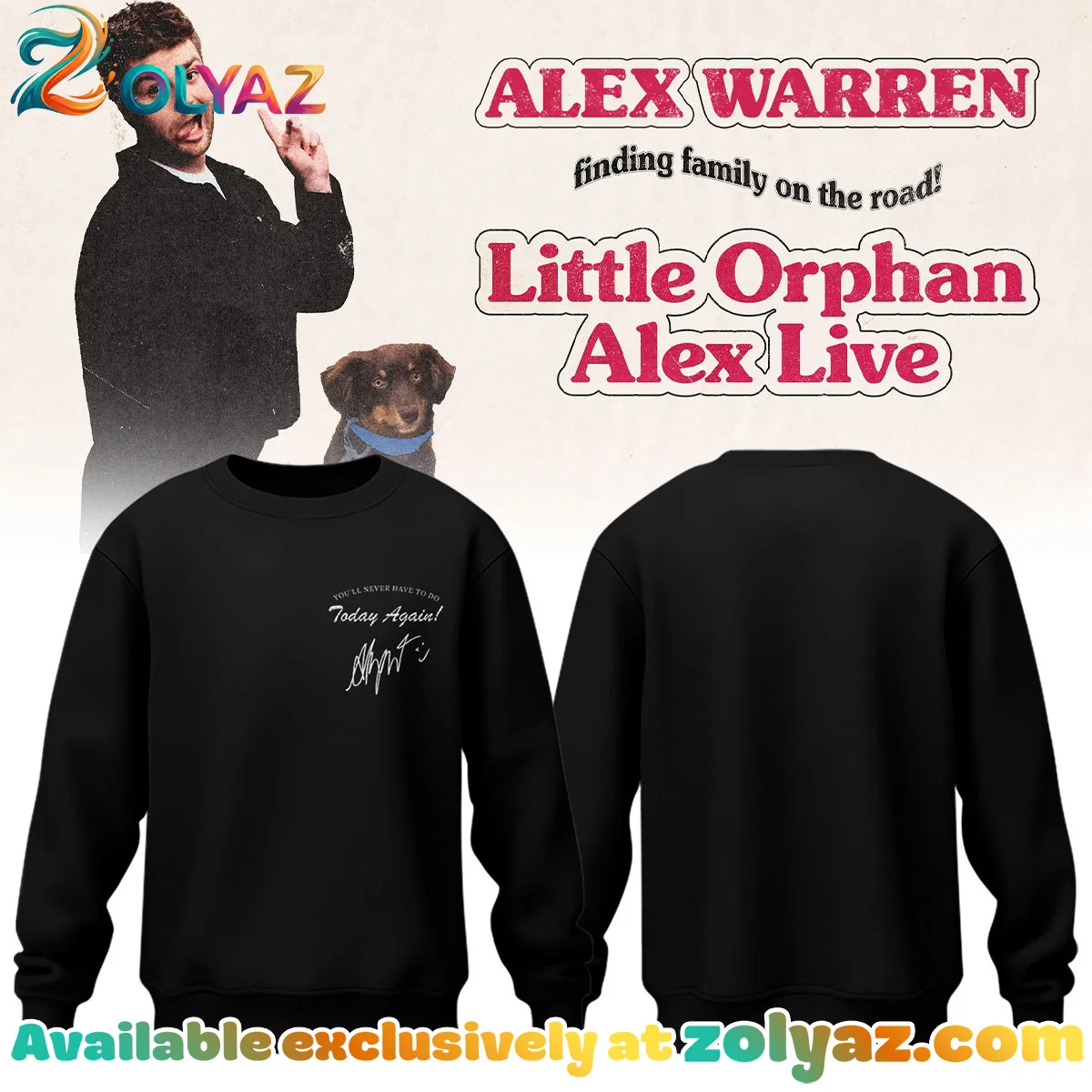 Alex Warren Little Orphan Alex Tour T-Shirt & Hoodie - Part 10