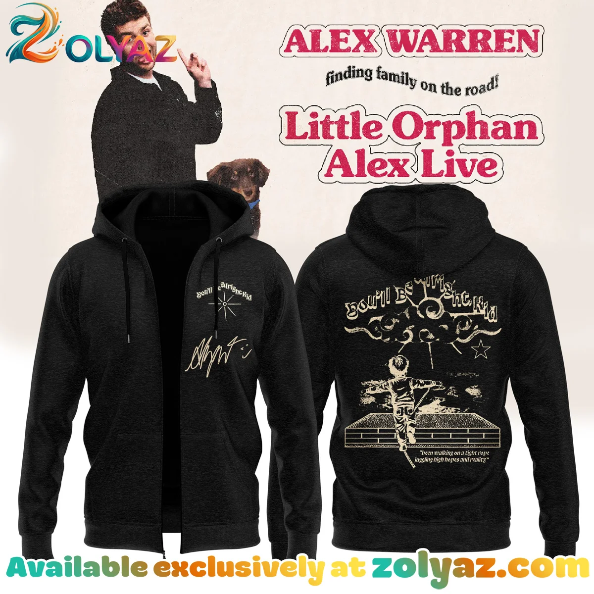 Alex Warren Little Orphan Alex Tour Shirt & Hoodie - Variant 16