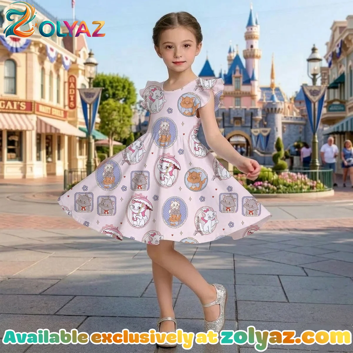 Aristocats Marie & Toulouse Skater Dress Aristocats Marie & Toulouse Skater Dress