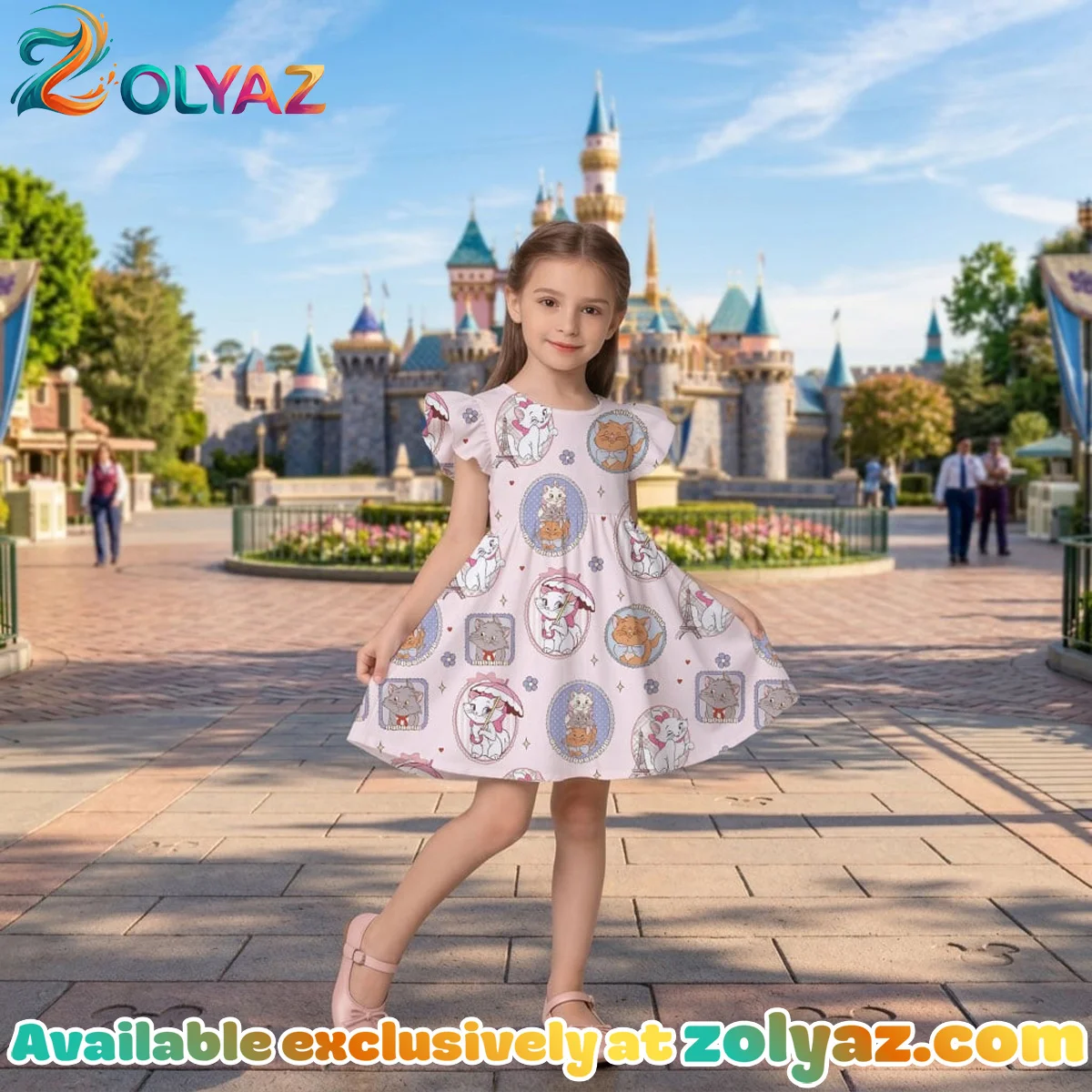 Aristocats Marie & Toulouse Skater Dress Aristocats Marie & Toulouse Skater Dress