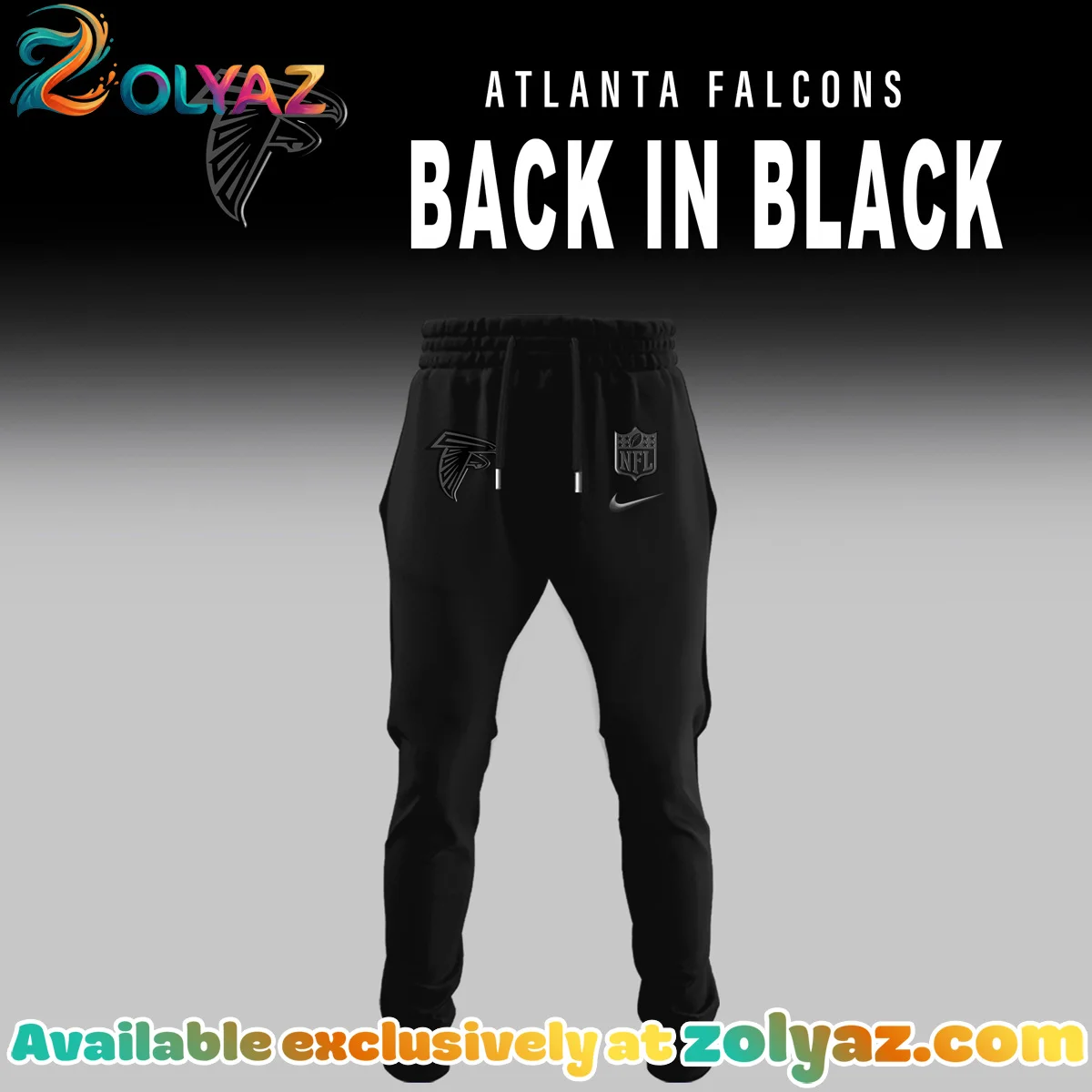 Atlanta Falcons Back In Black T-Shirt & Hoodie (Release 1) Atlanta Falcons Back In Black T-Shirt & Hoodie (Release 1)