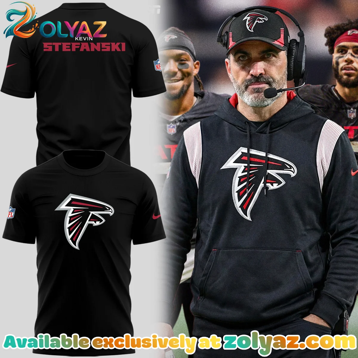 Atlanta Falcons Kevin Stefanski Shirt & Hoodie - Part 6