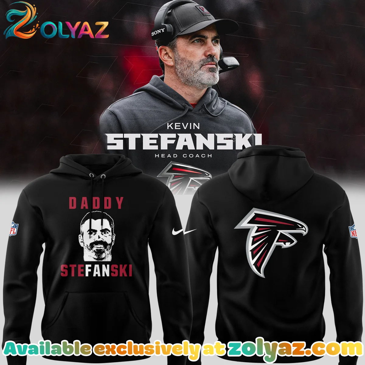 Atlanta Falcons Kevin Stefanski Shirt & Hoodie - Variant 2