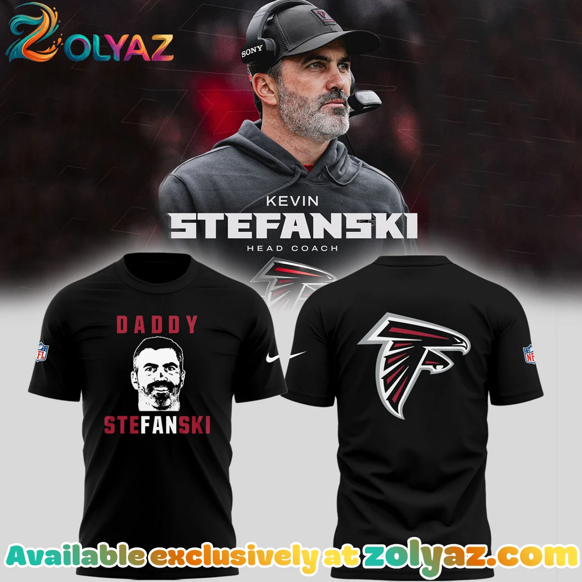 Atlanta Falcons Kevin Stefanski T-Shirt & Hoodie (Release 8)
