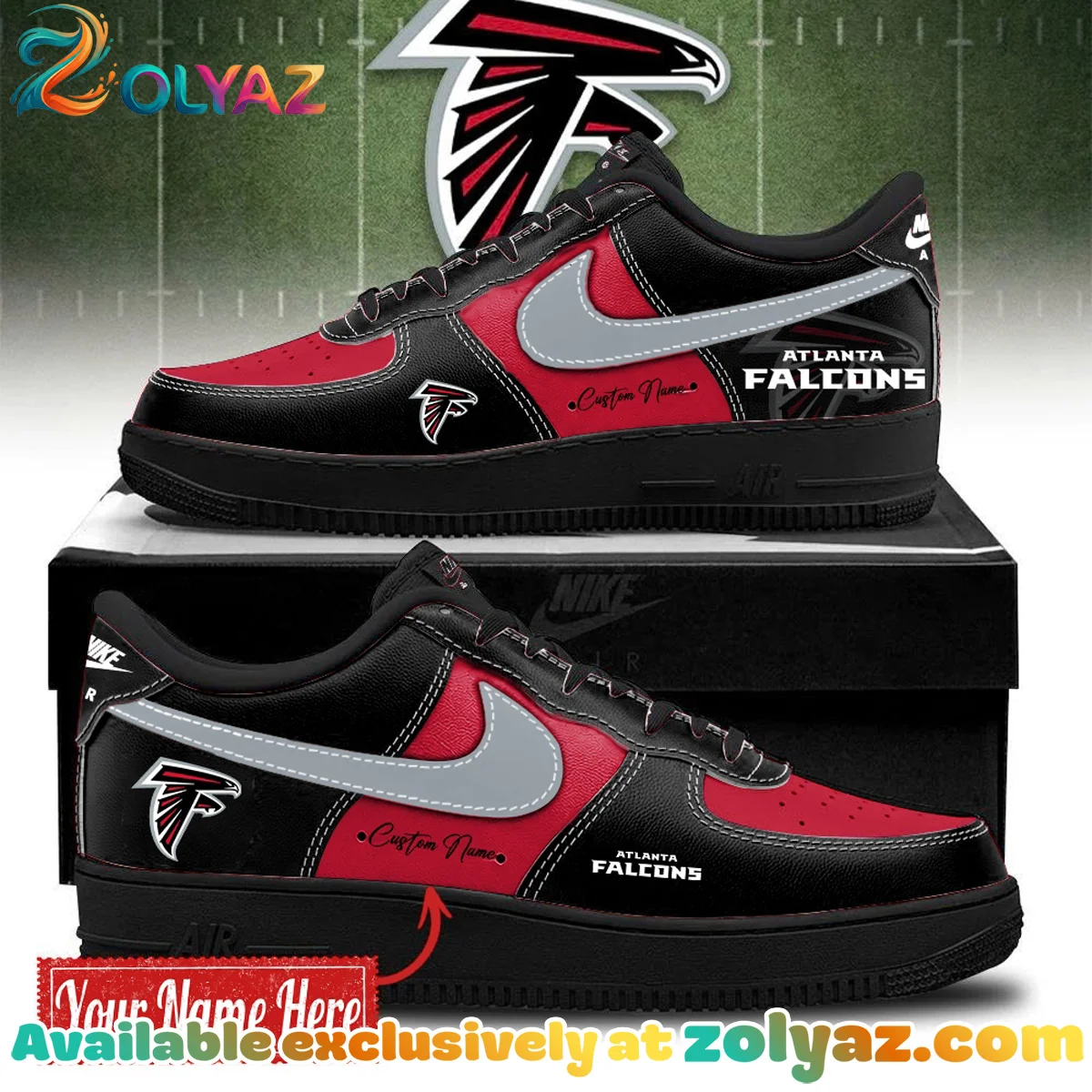 Atlanta Falcons Custom Air Force 1 & Jordan 1 Shoes - Part 3