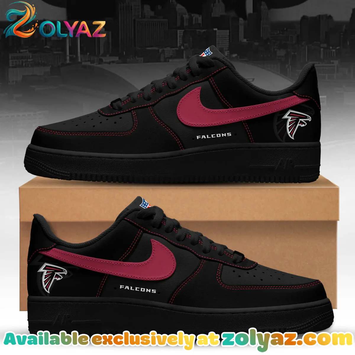 Atlanta Falcons Custom Air Force 1 & Jordan 1 Shoes - Series 4