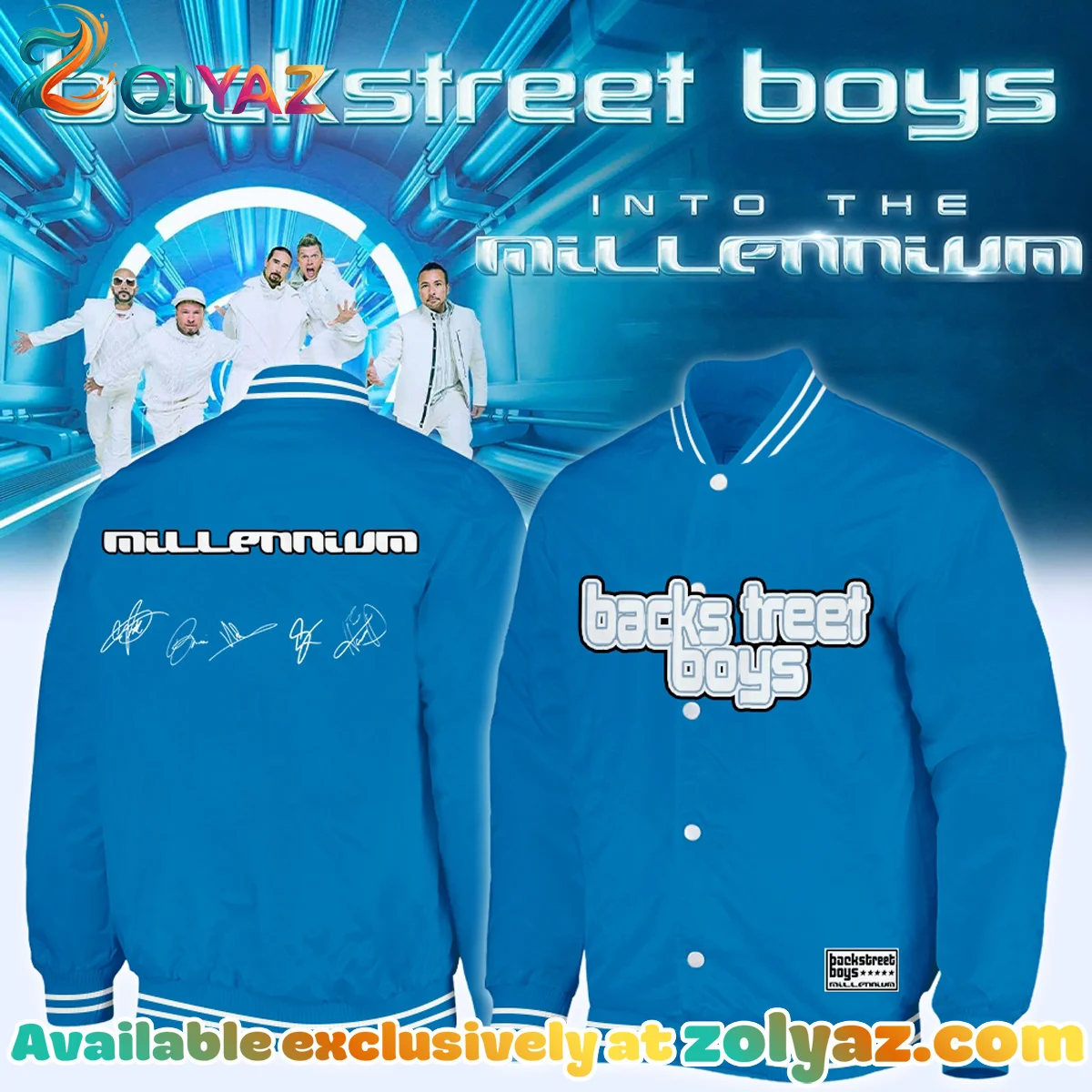 Backstreet Boys Into The Millennium Signature Bomber Jacket (Style 12)