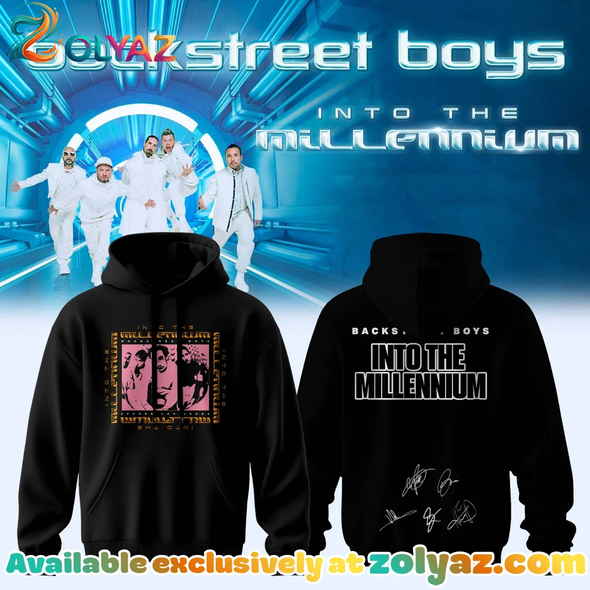 Backstreet Boys Into The Millennium Signature T-Shirt & Hoodie (Design 16)
