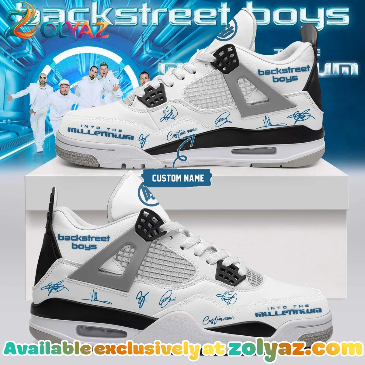 Backstreet Boys Into The Millennium Signature Custom Air Force 1 & Jordan 1 Shoes - Series 2